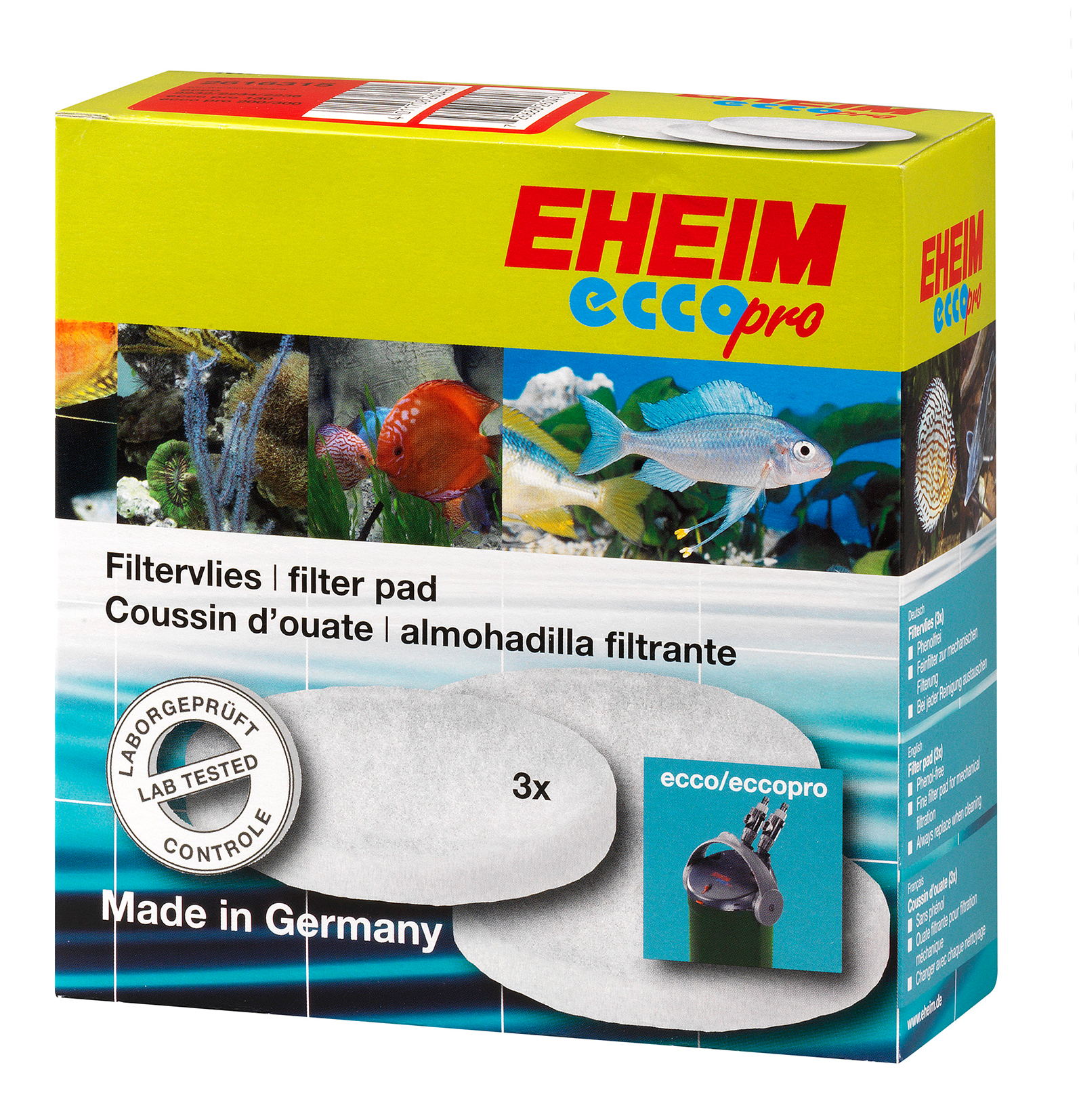 Filtervlies (3 Stück) für ecco, eccoComfort, eccopro